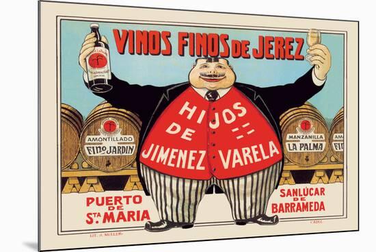 Vinos Finos de Jerex-null-Mounted Premium Giclee Print