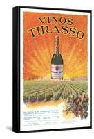 Vinos Tirasso Label-null-Framed Stretched Canvas