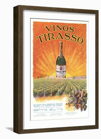 Vinos Tirasso Label-null-Framed Art Print