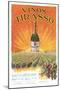 Vinos Tirasso Label-null-Mounted Art Print