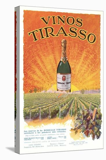 Vinos Tirasso Label-null-Stretched Canvas