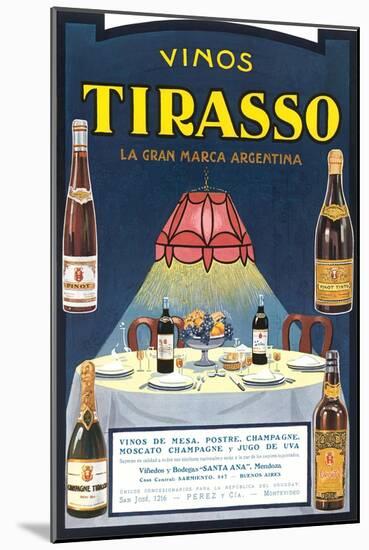 Vinos Tirasso Label-null-Mounted Art Print