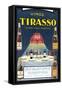 Vinos Tirasso Label-null-Framed Stretched Canvas