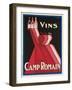 Vins Camp Romain'. Werbeplakat für Camp Romain Weine. Gedruckt von Affiches Camis, Paris-null-Framed Giclee Print