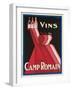 Vins Camp Romain'. Werbeplakat für Camp Romain Weine. Gedruckt von Affiches Camis, Paris-null-Framed Giclee Print