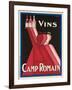 Vins Camp Romain'. Werbeplakat für Camp Romain Weine. Gedruckt von Affiches Camis, Paris-null-Framed Giclee Print