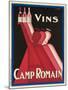 Vins Camp Romain'. Werbeplakat für Camp Romain Weine. Gedruckt von Affiches Camis, Paris-null-Mounted Giclee Print
