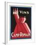 Vins Camp Romain'. Werbeplakat für Camp Romain Weine. Gedruckt von Affiches Camis, Paris-null-Framed Giclee Print