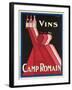 Vins Camp Romain'. Werbeplakat für Camp Romain Weine. Gedruckt von Affiches Camis, Paris-null-Framed Giclee Print