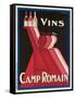 Vins Camp Romain'. Werbeplakat für Camp Romain Weine. Gedruckt von Affiches Camis, Paris-null-Framed Stretched Canvas