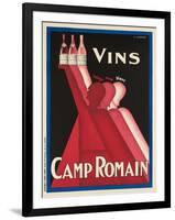 Vins Camp Romain'. Werbeplakat für Camp Romain Weine. Gedruckt von Affiches Camis, Paris-null-Framed Giclee Print