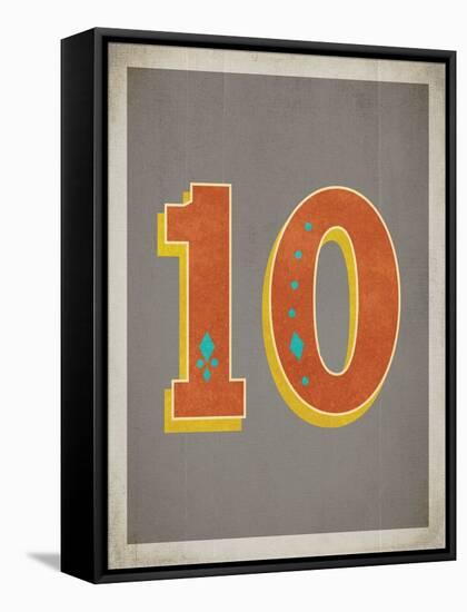 Vintage 10 Grey-Kindred Sol Collective-Framed Stretched Canvas