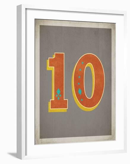 Vintage 10 Grey-Kindred Sol Collective-Framed Art Print
