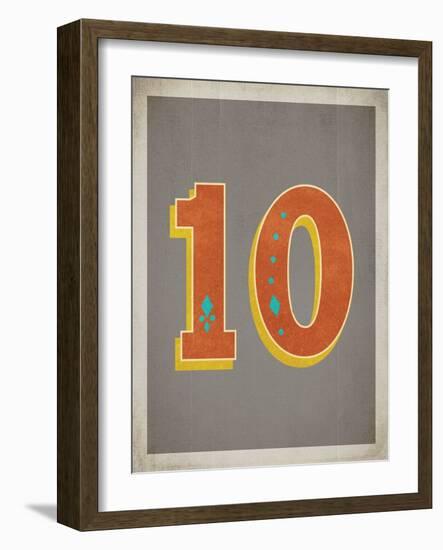 Vintage 10 Grey-Kindred Sol Collective-Framed Art Print