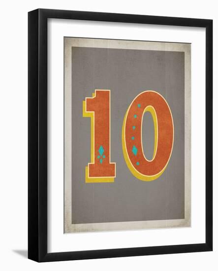 Vintage 10 Grey-Kindred Sol Collective-Framed Art Print