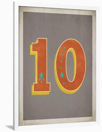 Vintage 10 Grey-Kindred Sol Collective-Framed Art Print