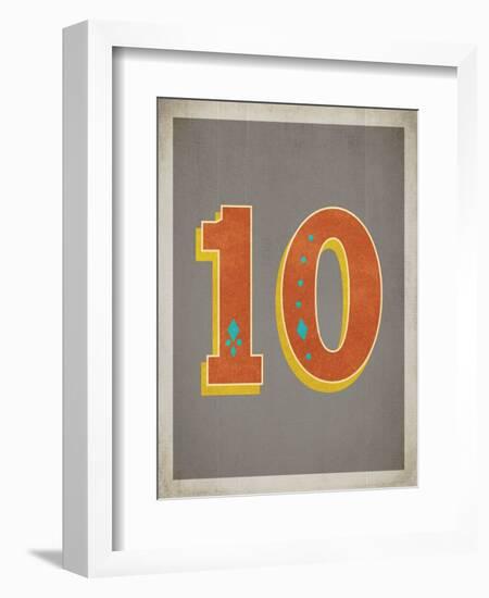 Vintage 10 Grey-Kindred Sol Collective-Framed Art Print