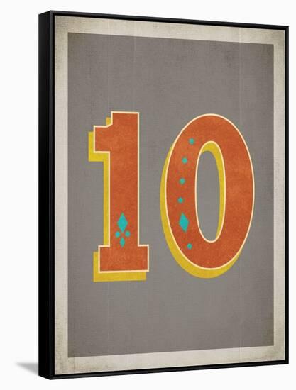 Vintage 10 Grey-Kindred Sol Collective-Framed Stretched Canvas