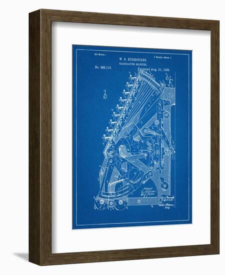 Vintage 1888 Calculator Patent-null-Framed Art Print