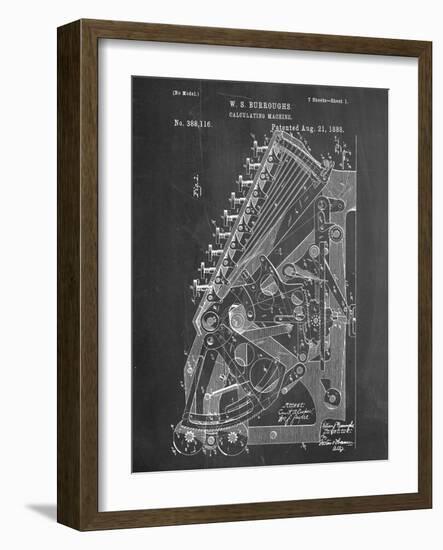 Vintage 1888 Calculator Patent-null-Framed Art Print