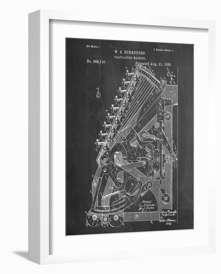 Vintage 1888 Calculator Patent-null-Framed Art Print