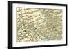 Vintage (1907 Copyright-Expired) Map Showing Countries And Trade Routes-Cmcderm1-Framed Art Print