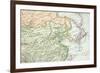 Vintage (1907 Copyrighted Expired) Map Of Europe And Asia-Cmcderm1-Framed Art Print