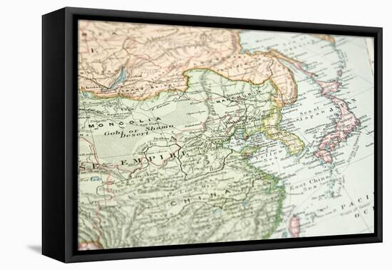 Vintage (1907 Copyrighted Expired) Map Of Europe And Asia-Cmcderm1-Framed Stretched Canvas