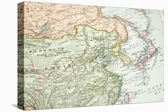 Vintage (1907 Copyrighted Expired) Map Of Europe And Asia-Cmcderm1-Stretched Canvas