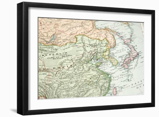 Vintage (1907 Copyrighted Expired) Map Of Europe And Asia-Cmcderm1-Framed Premium Giclee Print