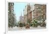 Vintage 5th Avenue and 42nd Street, New York City-null-Framed Art Print