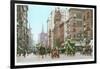 Vintage 5th Avenue and 42nd Street, New York City-null-Framed Art Print