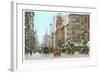 Vintage 5th Avenue and 42nd Street, New York City-null-Framed Art Print