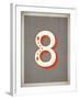 Vintage 8 Grey-Kindred Sol Collective-Framed Art Print