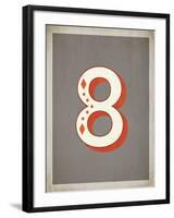 Vintage 8 Grey-Kindred Sol Collective-Framed Art Print