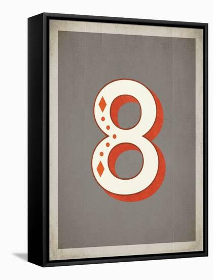 Vintage 8 Grey-Kindred Sol Collective-Framed Stretched Canvas