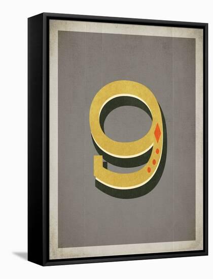 Vintage 9 Grey-Kindred Sol Collective-Framed Stretched Canvas