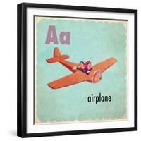 Vintage ABC- A-null-Framed Giclee Print