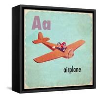 Vintage ABC- A-null-Framed Stretched Canvas