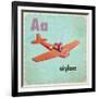 Vintage ABC- A-null-Framed Giclee Print