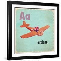 Vintage ABC- A-null-Framed Giclee Print