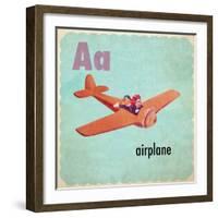 Vintage ABC- A-null-Framed Giclee Print