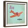 Vintage ABC- A-null-Framed Giclee Print