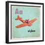 Vintage ABC- A-null-Framed Premium Giclee Print
