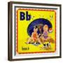 Vintage ABC- B-null-Framed Giclee Print