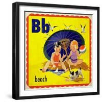 Vintage ABC- B-null-Framed Giclee Print