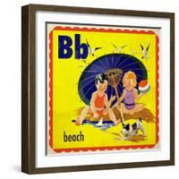 Vintage ABC- B-null-Framed Giclee Print