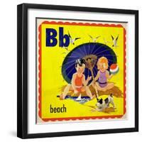 Vintage ABC- B-null-Framed Giclee Print