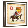 Vintage ABC- C-null-Framed Premium Giclee Print