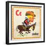 Vintage ABC- C-null-Framed Premium Giclee Print